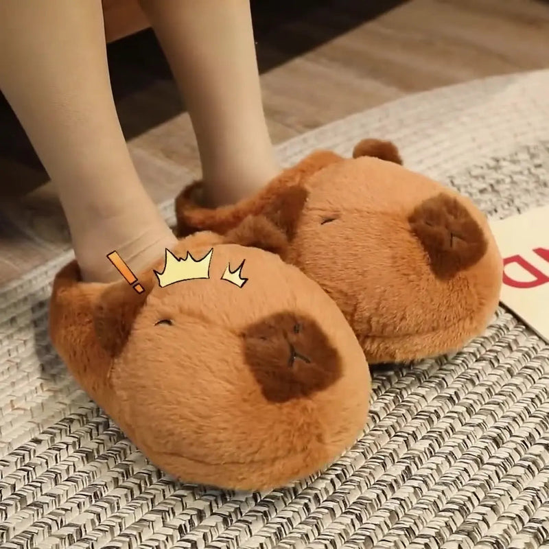 Pantufas Kawaii de Capivara