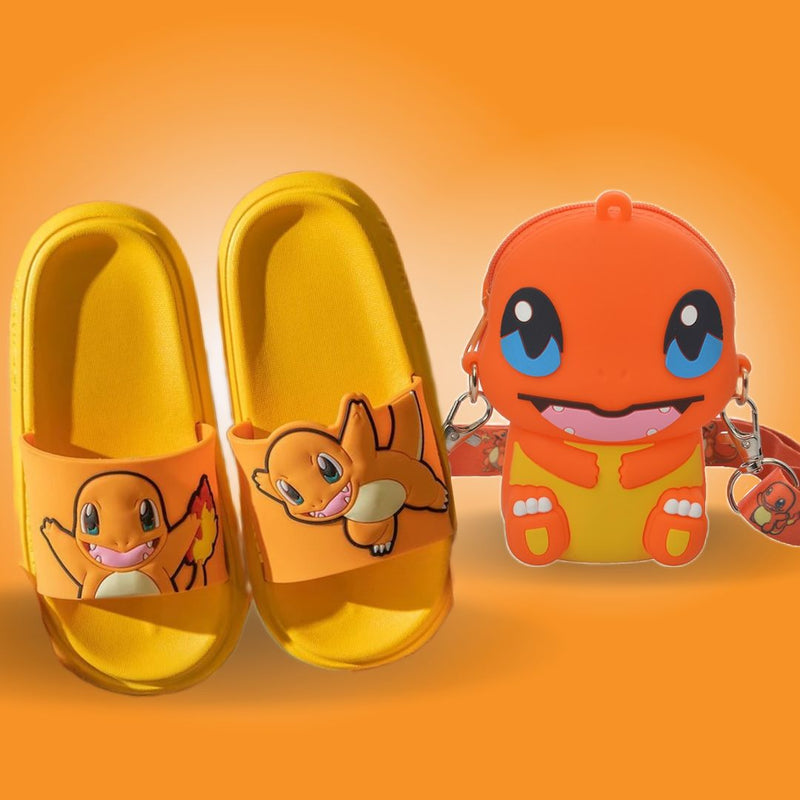 Kit Charmander  (Bolsa + Chinelo Charmander)