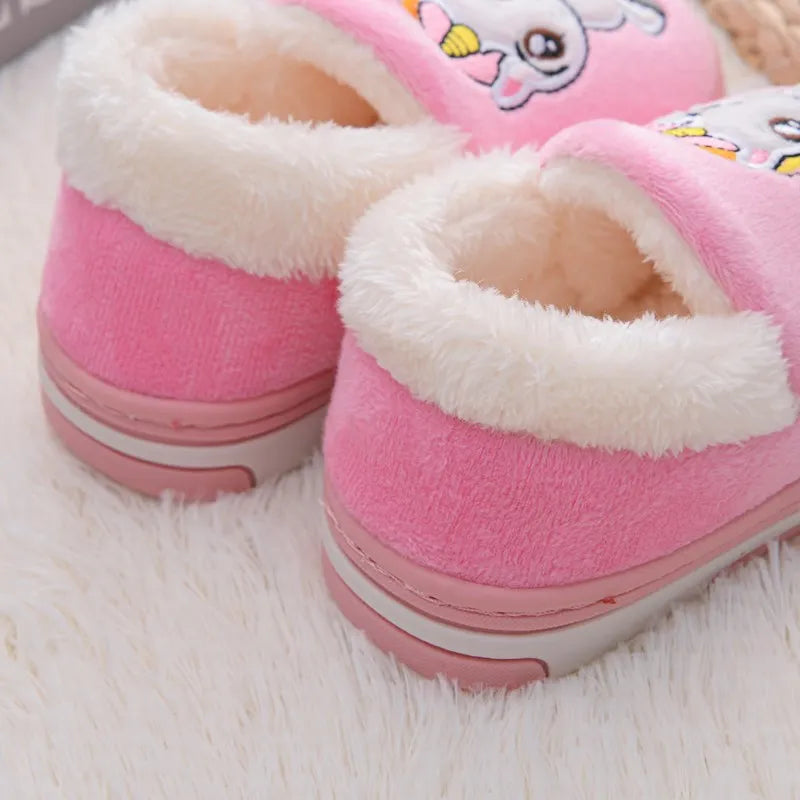 Chinelo Pantufa Infantil de Algodão Unicórnio