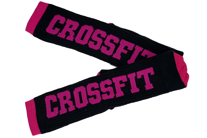 Meião para Crossfit 3/4 Preto com Borda Rosa