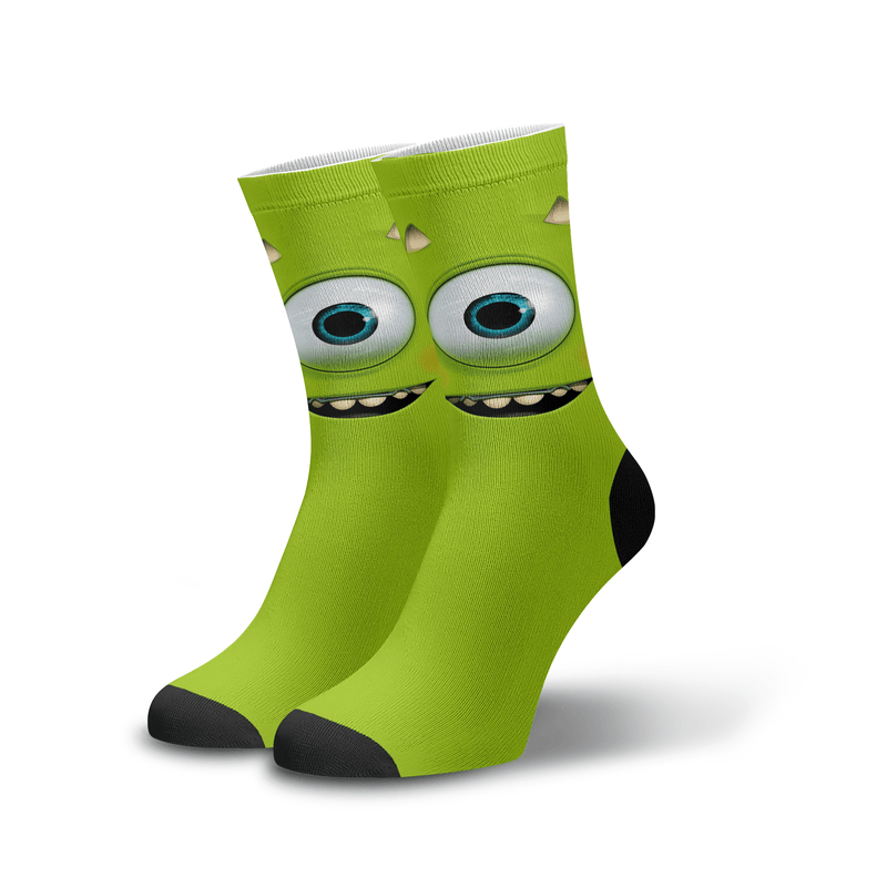 Meia Cano Alto Divertida Mike Wazowski