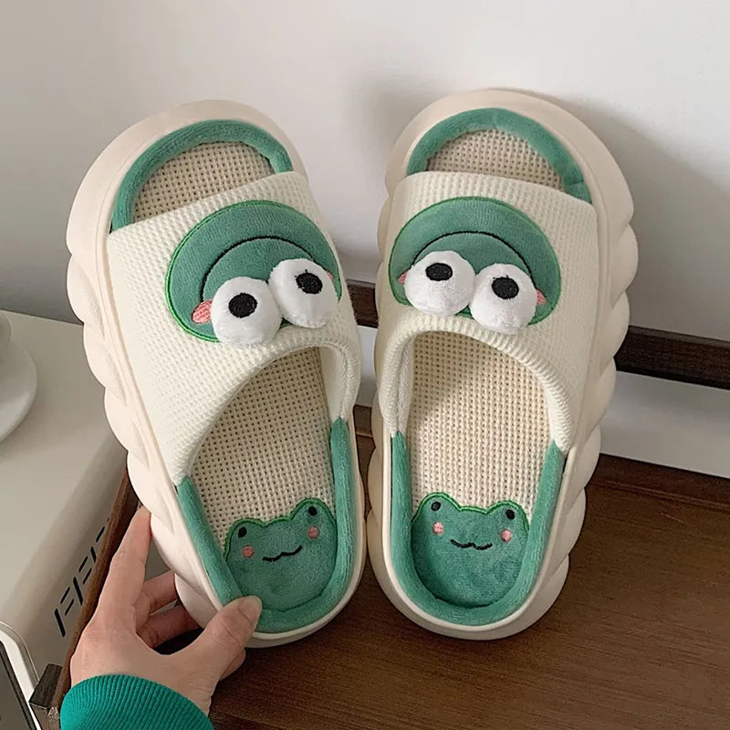 Chinelo de Sapo Estilo Kawaii