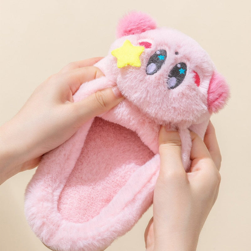 Pantufas de Pelúcia Kawaii Pink