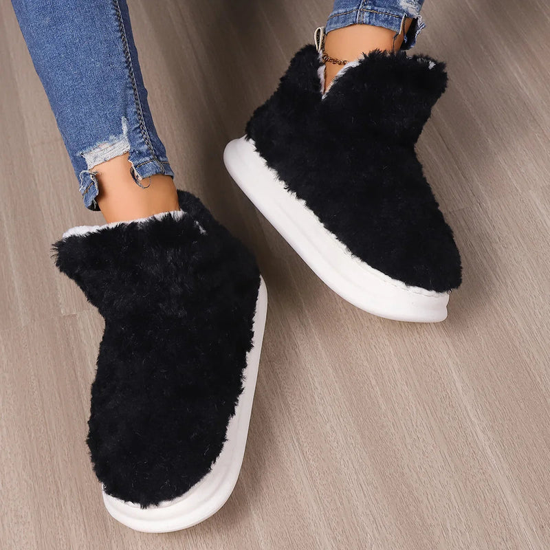 Chinelo Pantufa Feminino com Plataforma Sola Grossa Inverno