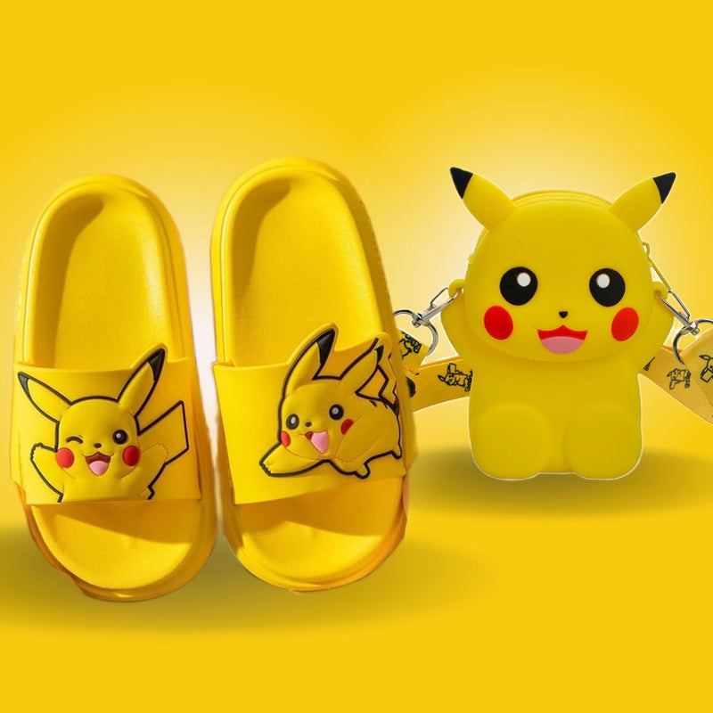 Kit Pikachu (Bolsa + Chinelo Pikachu)