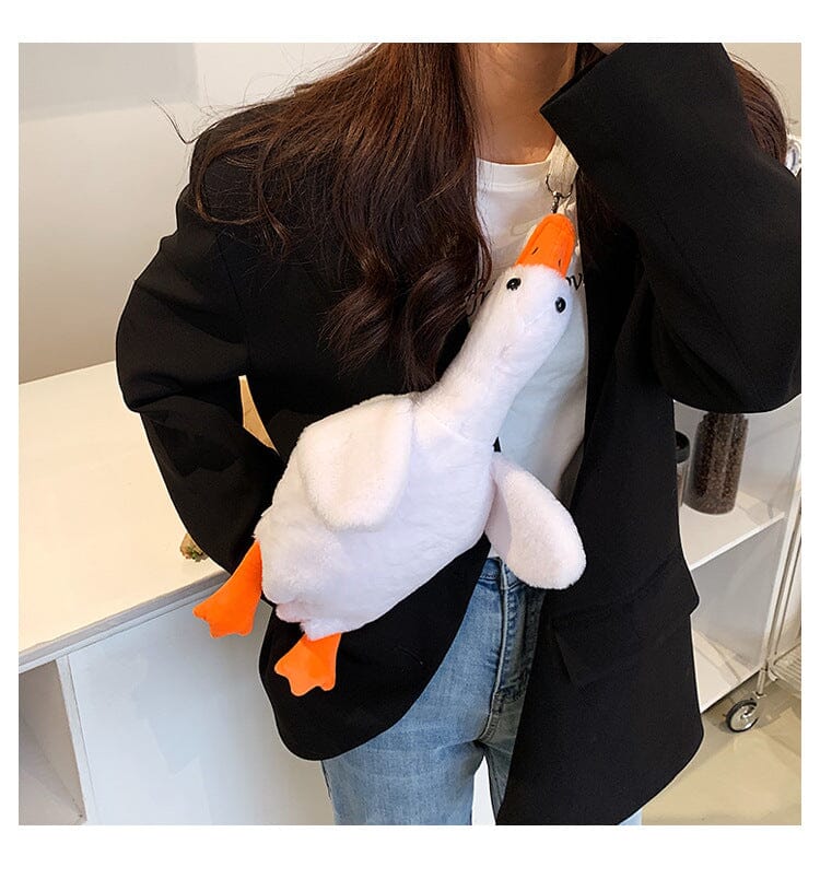 Mochila Bolsa de Pato Kawaii de Pelúcia