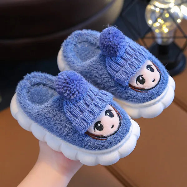 Chinelo Pantufa Infantil Antiderrapante de Pelúcia