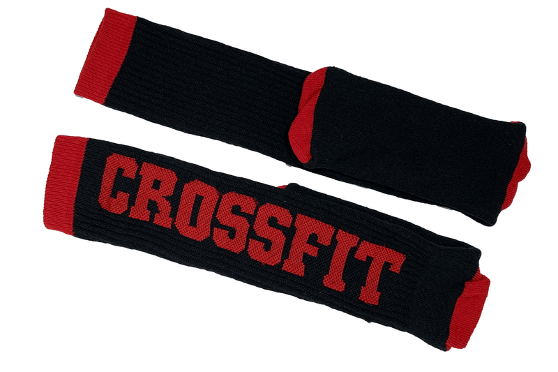 Meião para Crossfit 3/4 Preto com Borda Vermelho