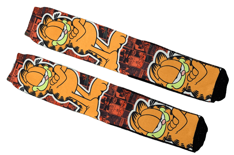 Meia Cano Alto Estampada Garfield