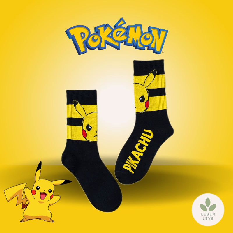 Kit 8 Meias Pokemon Variadas - Cano Longo -  Fun2U