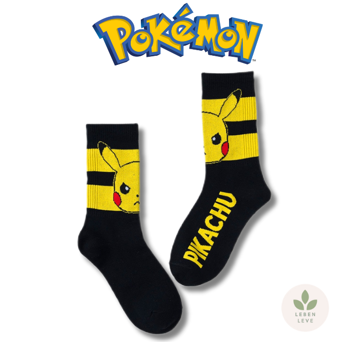 Kit 8 Meias Pokemon Variadas - Cano Longo -  Fun2U