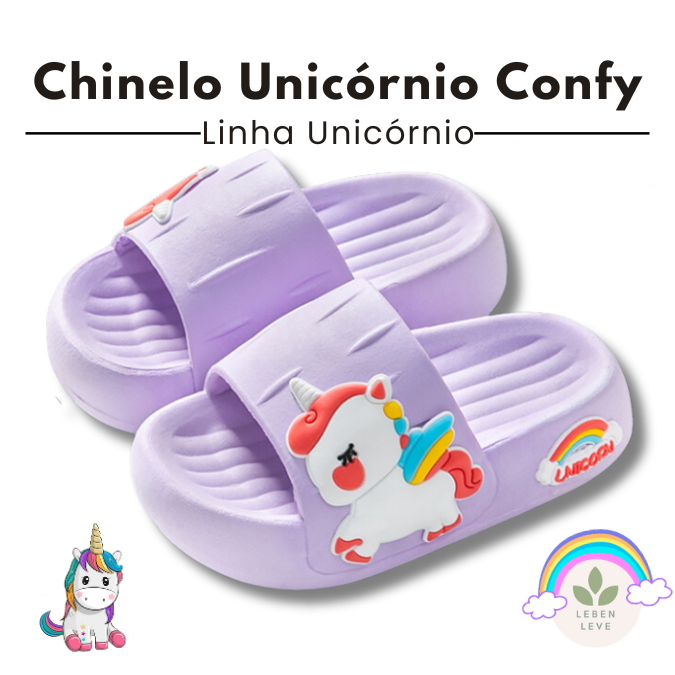 Chinelo Unicornio Confy -