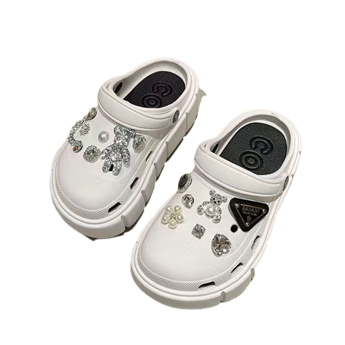 Crocs Divertido Personalizado Prata