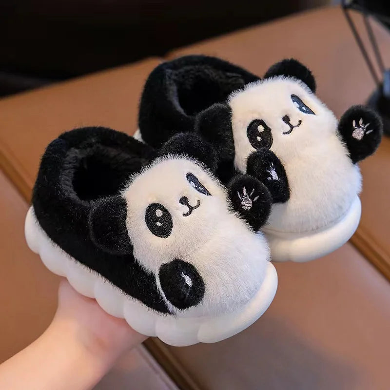 Pantufa Infantil Ursinho Desenho Animado Chinelo de Algodão Macio