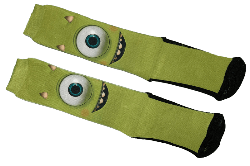 Meia Cano Alto Divertida Mike Wazowski