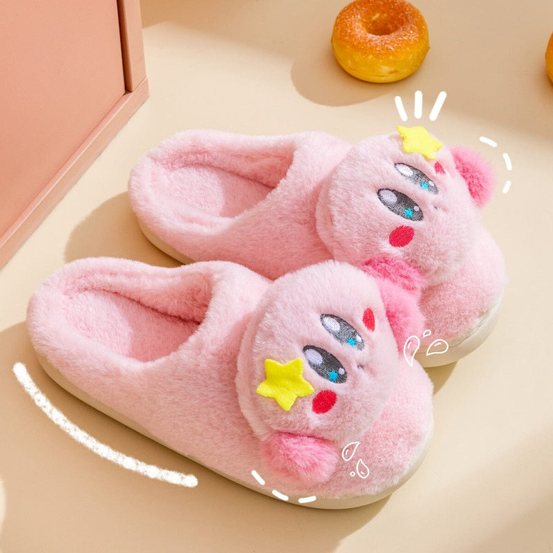 Pantufas de Pelúcia Kawaii Pink