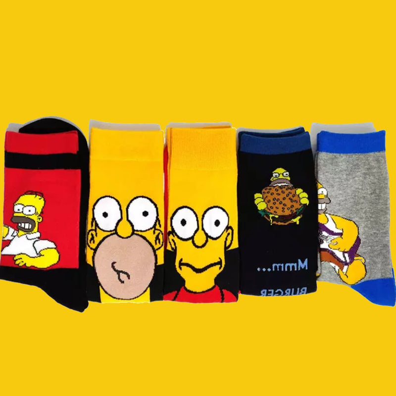 Kit 8 Meias Simpsons Sortidas - Fun2U