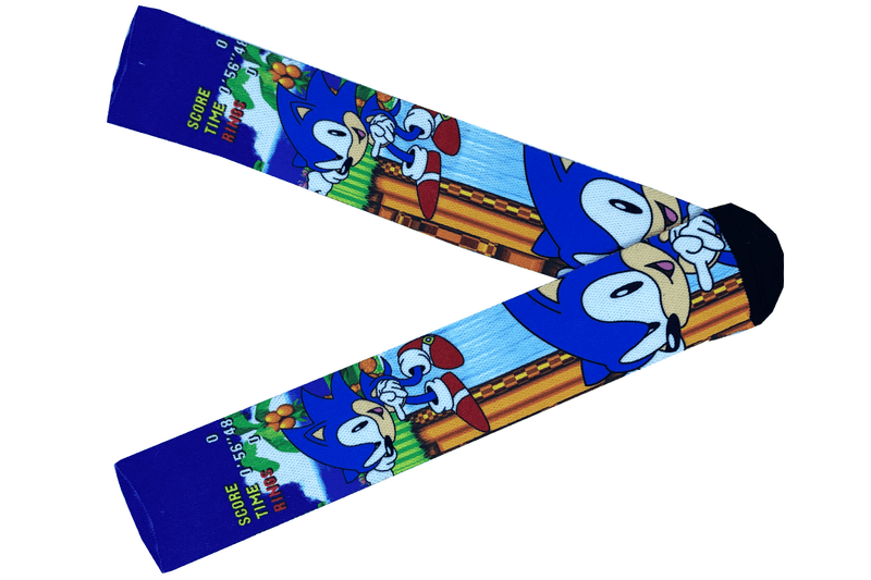 Meia Cano Alto Estampada Sonic the Hedgehog