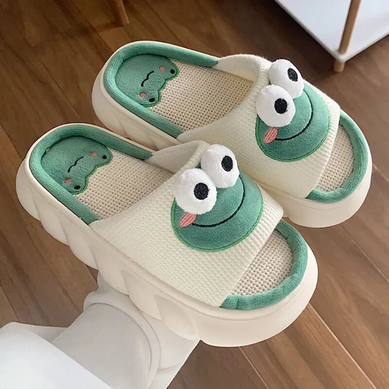 Chinelo de Sapo Estilo Kawaii