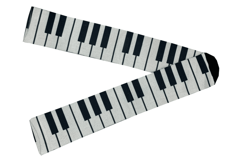 Meia Cano Alto Estampada Piano