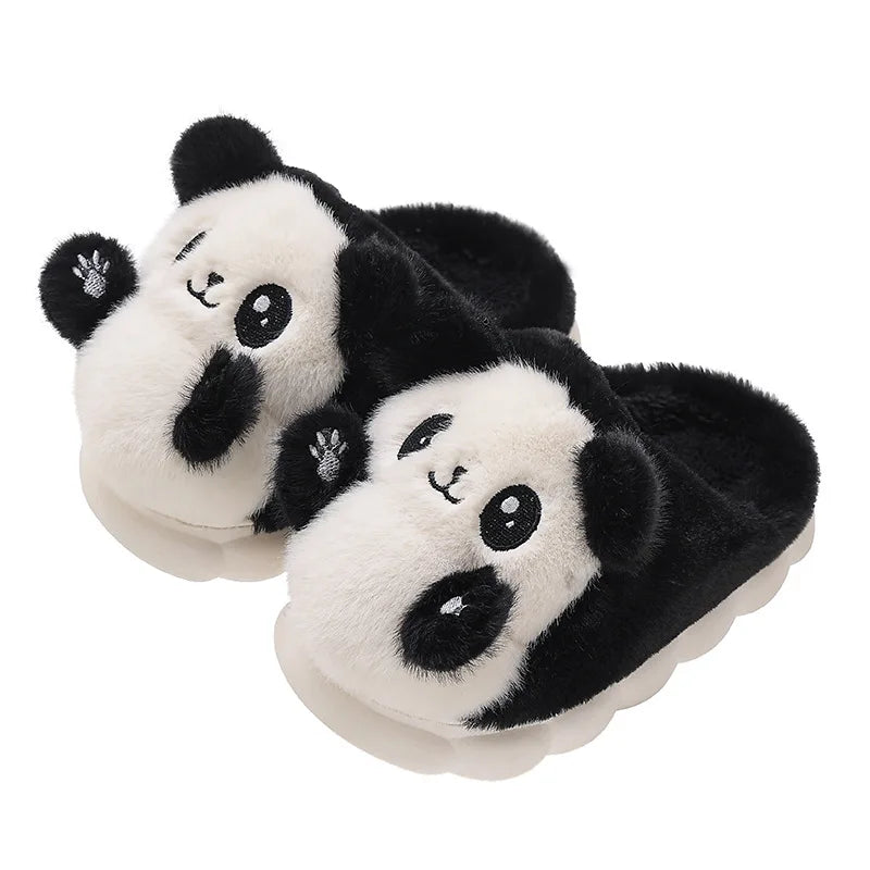 Pantufa Infantil Ursinho Desenho Animado Chinelo de Algodão Macio