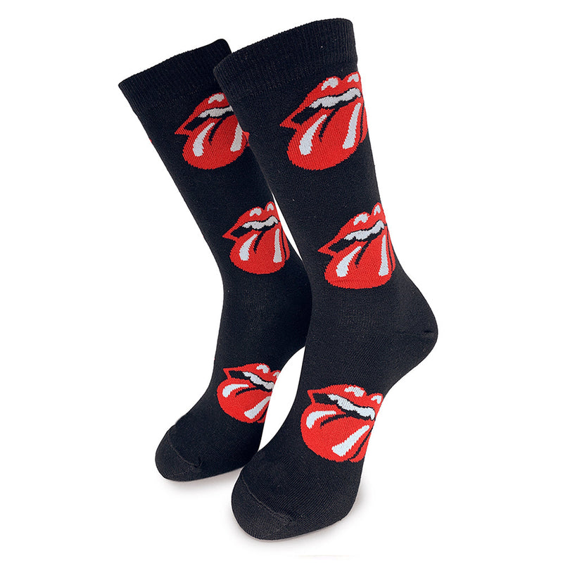 Meia Cano Alto Rolling Stones