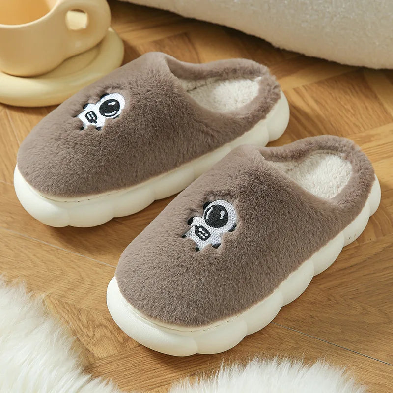 Chinelo Pantufa Infantil Para Inverno de Algodão Astronauta