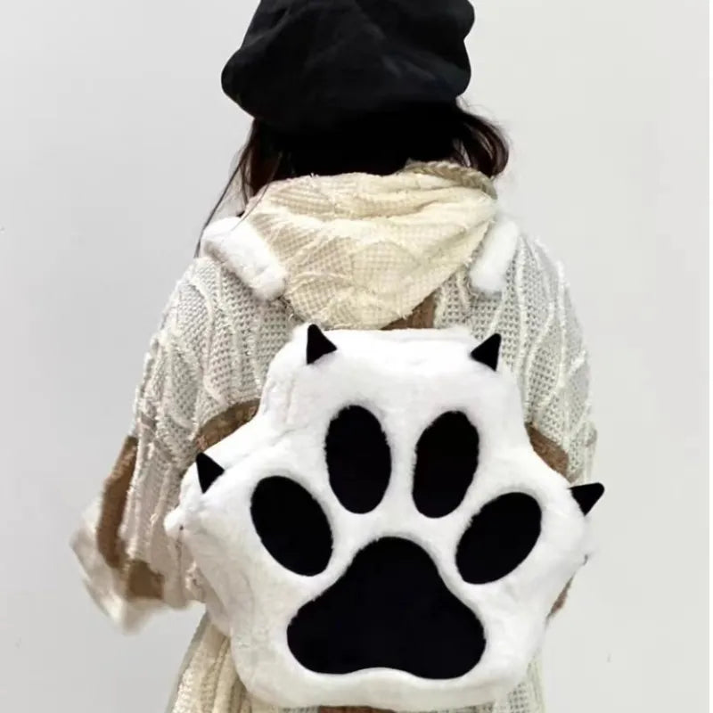 Mochila Fofa de Garra Felpuda Kawaii